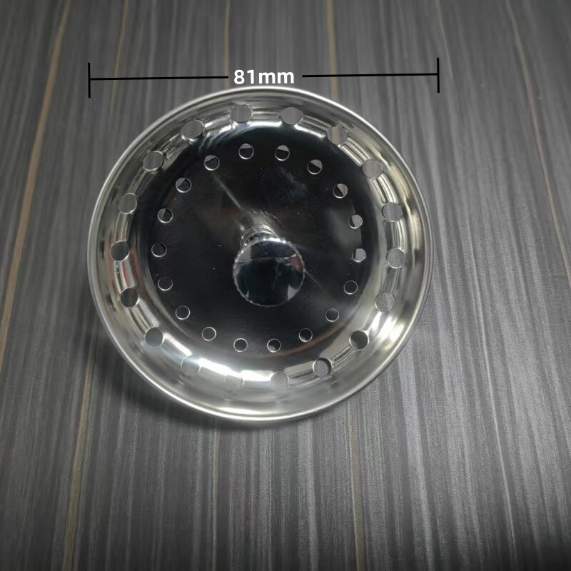 Stainless Steel Home Kitchen Sink Drain Stopper Basket Strainer Waste Plug Lot