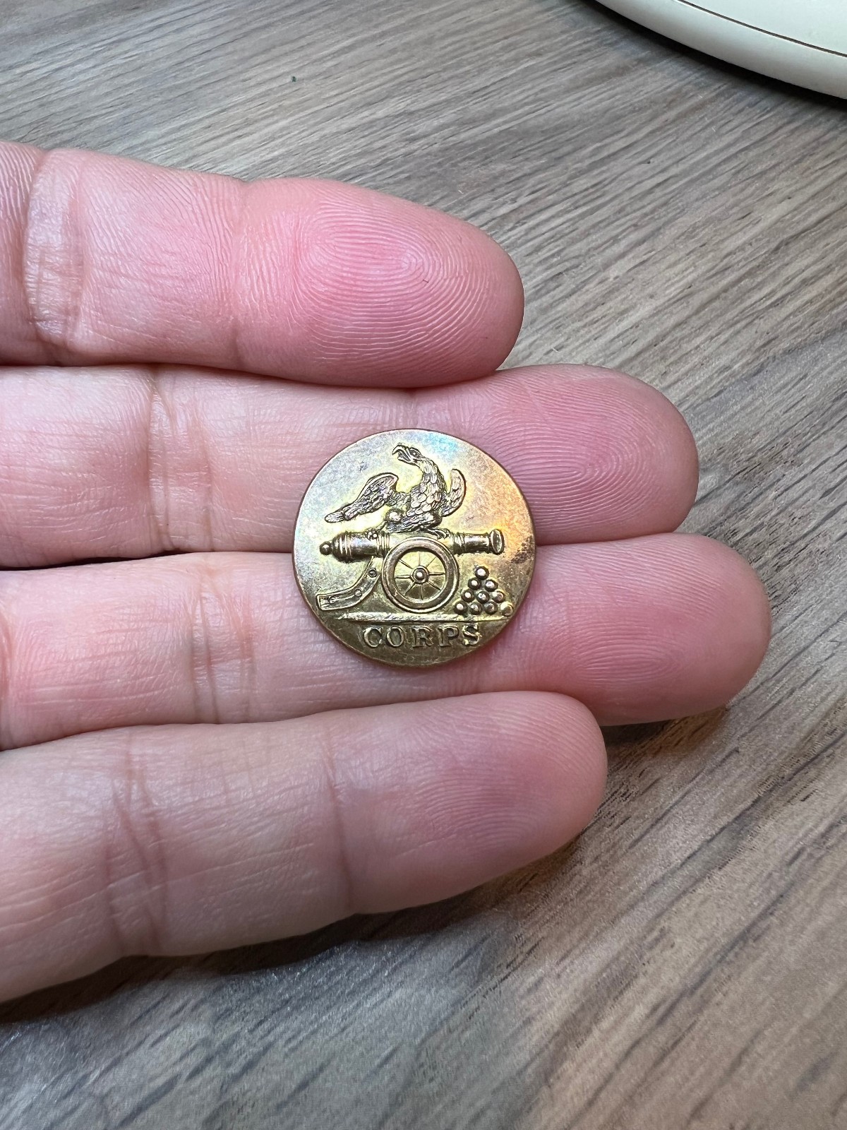 Pre Civil War, c.1830's, Artillery Militia Coat Button AM209 B.1. in Tice