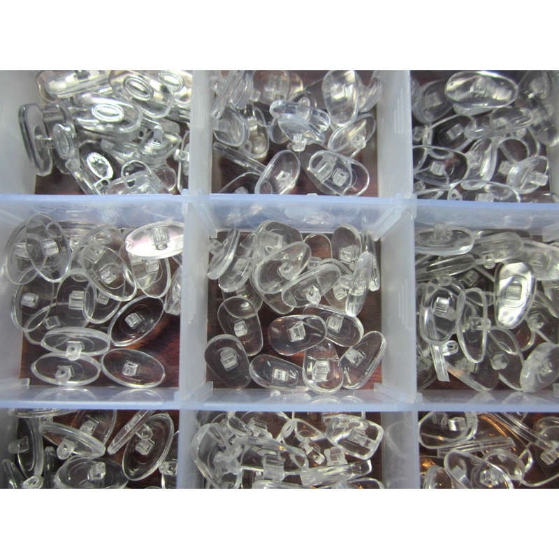 1Box 15 Kind Silicone Nose Pads Spare Replacement Parts For Eyeglasses Sunglass[