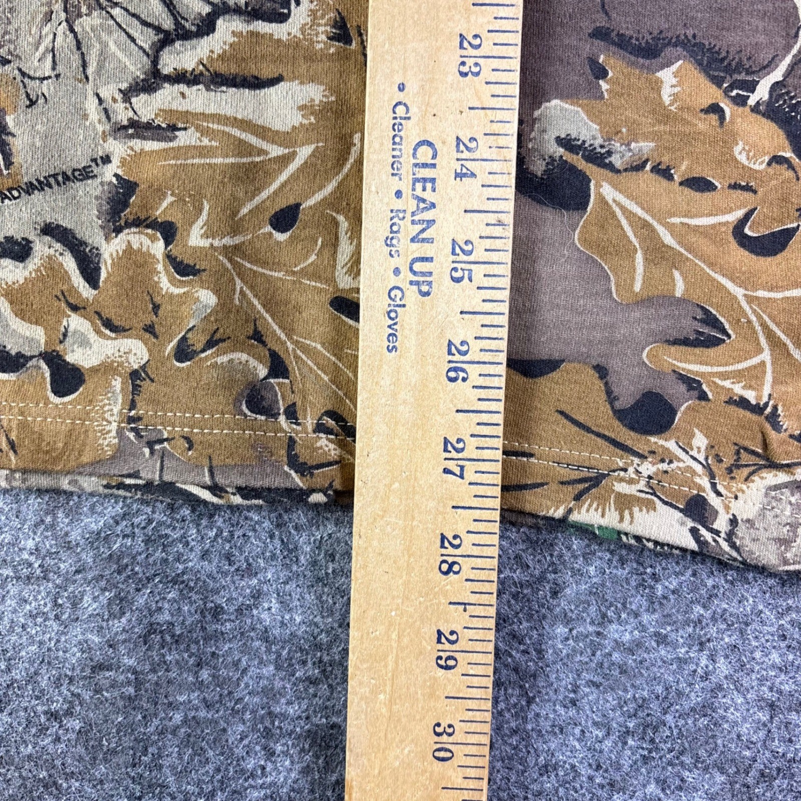 Duofold Camouflage Long Sleeve Mock Neck Shirt Men's Large Realtree Advantage