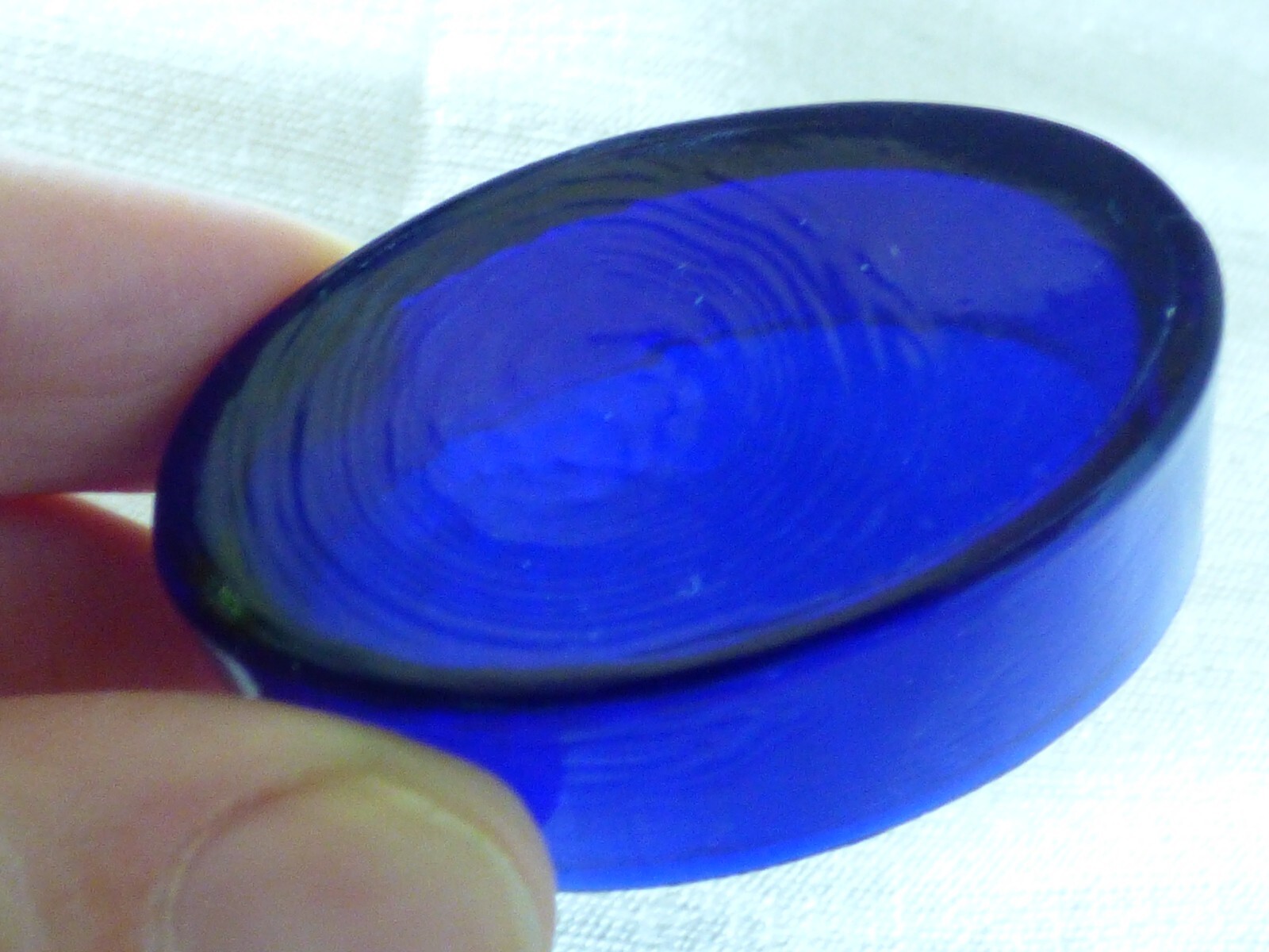 Sterling Silver Salt Cellar With Cobalt Blue Glass Liner & Spoon Webster Company