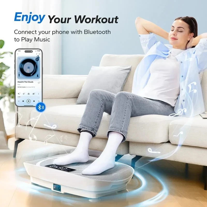 MERACH Vibration Plate Weight Loss Whole Body Workout Fitness Exercise Machine