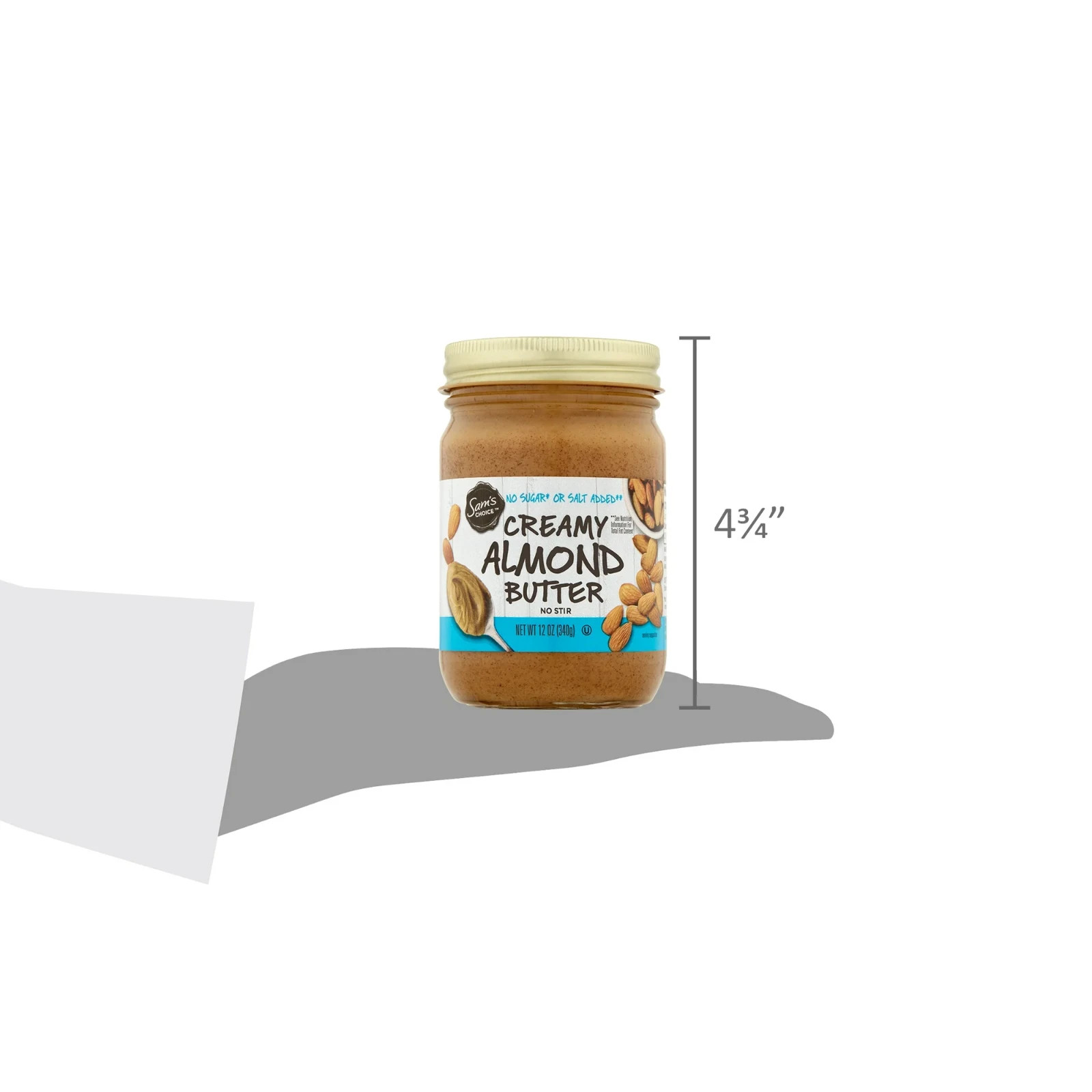Sam's Choice Creamy Almond Butter, 12 oz