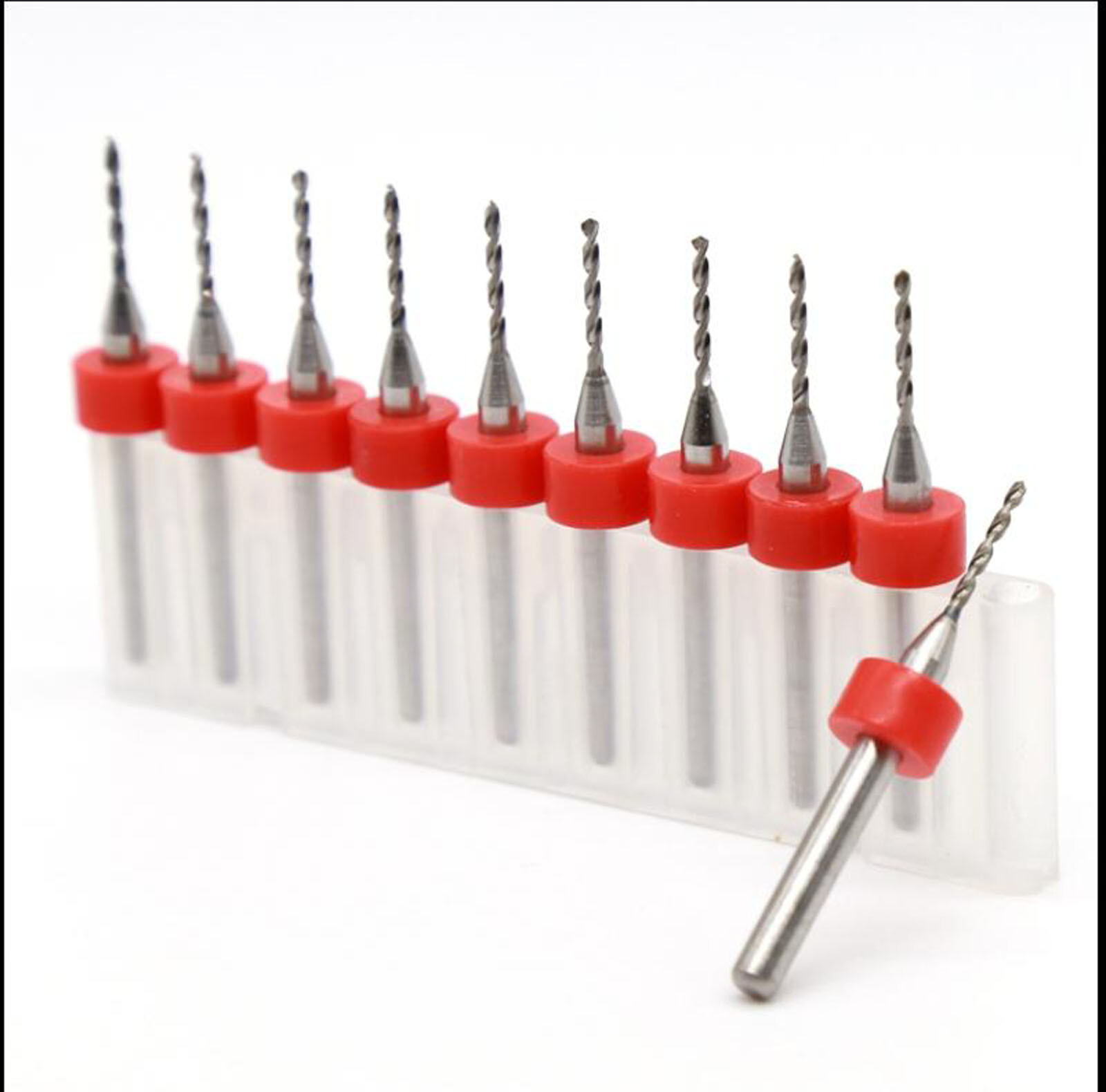 Φ 0.1mm ~ 3.175mm Carbide Micro Drill Bits CNC PCB Dremel Portable 1/8" Shank