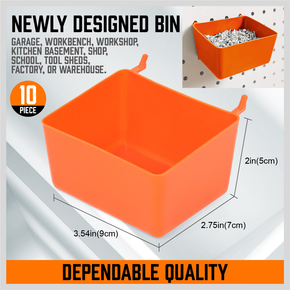 228 Piece Pegboard Hooks Assortment Accessories Bins Organizing Various Tools 5"