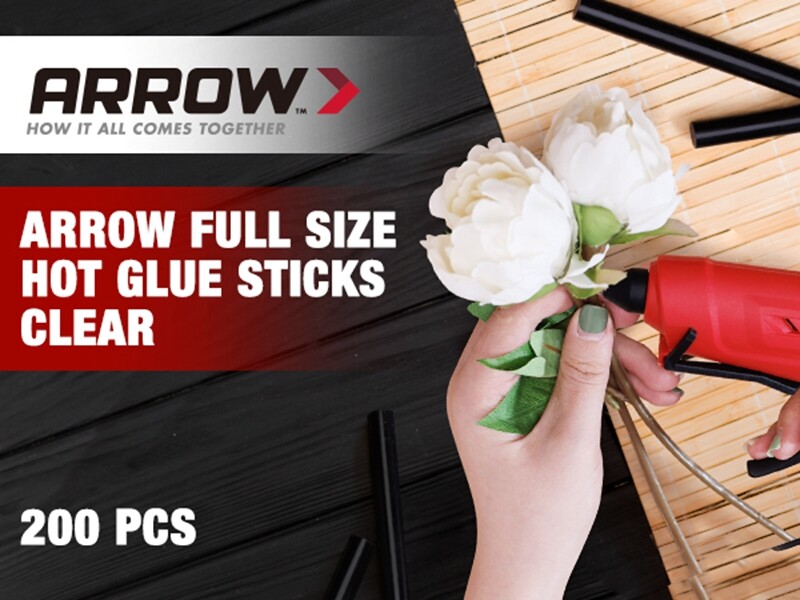 Arrow 200PC Full Size Hot Glue Stick Black Glue Gun Stick 4"x1/2" Hot Melt Stick