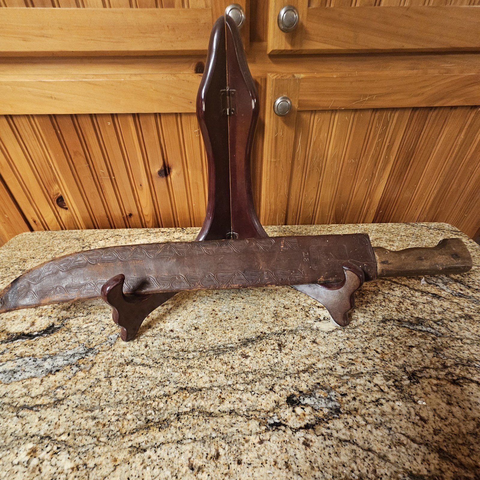 Vintage Collins & Co. Legitimus No 13 Large Knife With Sheath USA