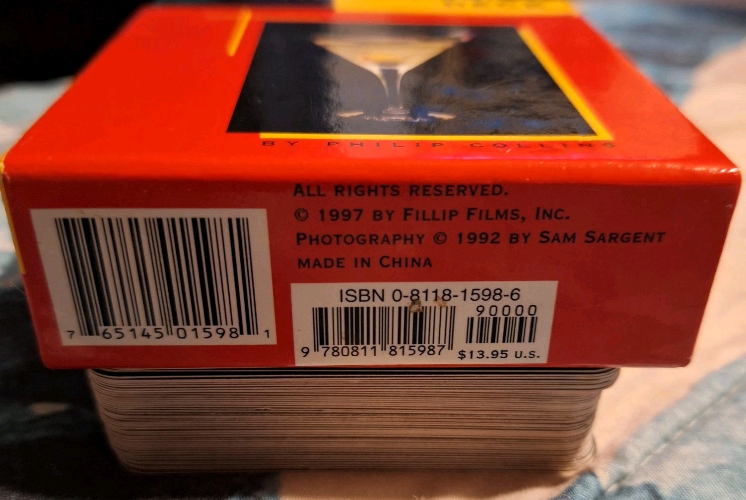 Vtg "THE BARTENDER'S DECK" Cocktail Guide Recipe Cards 50 in deck FREE SHIPPING