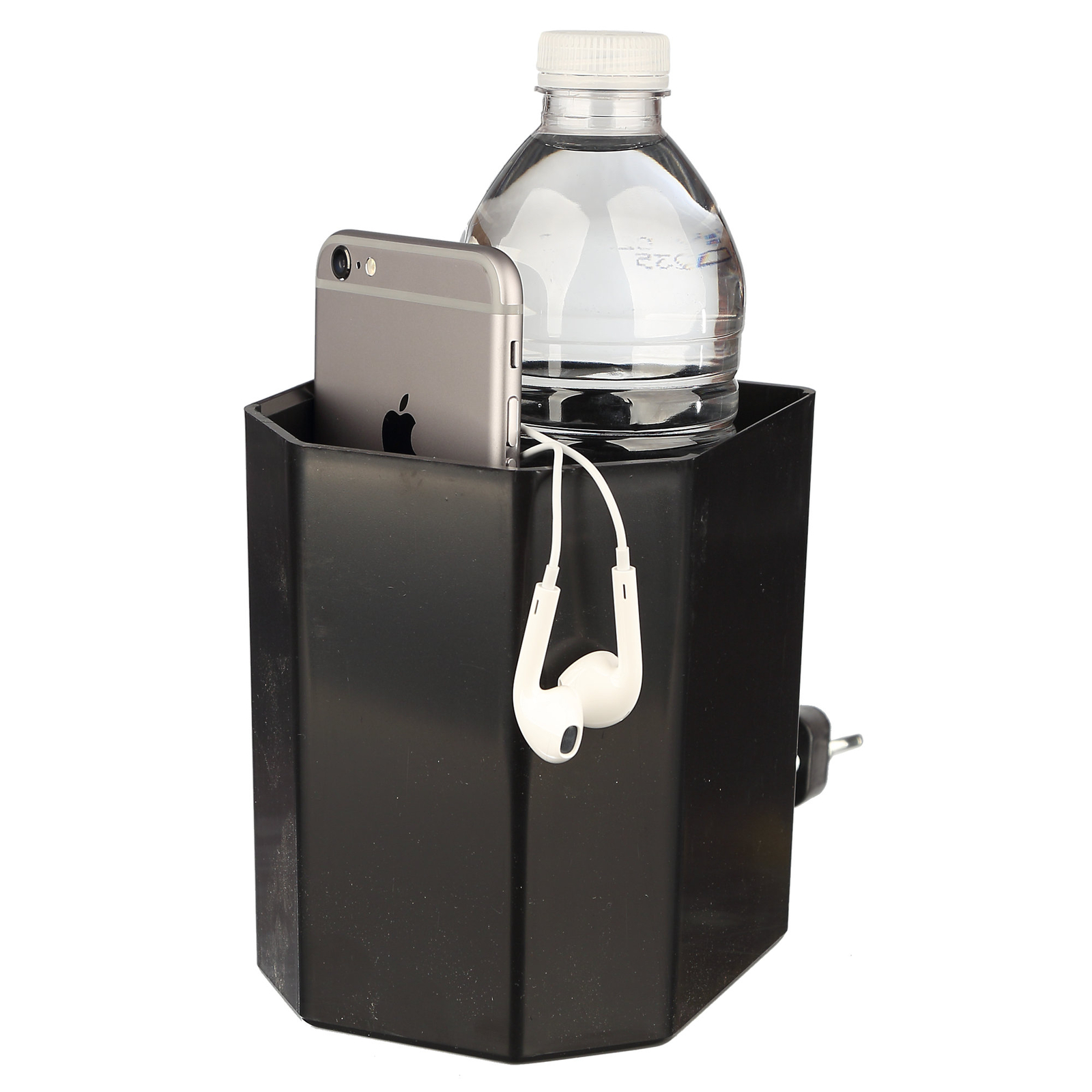 Gym Cardio Caddy - Holds Spray Bottles for Cleaners, Drinks, Keys, and More