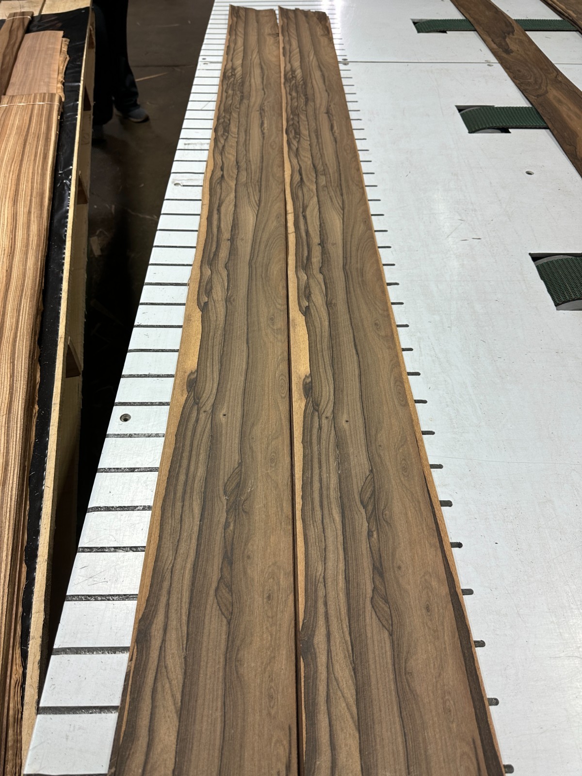 Ziricote Raw Wood Veneer 2 sheets 75'' x 5'' 321D