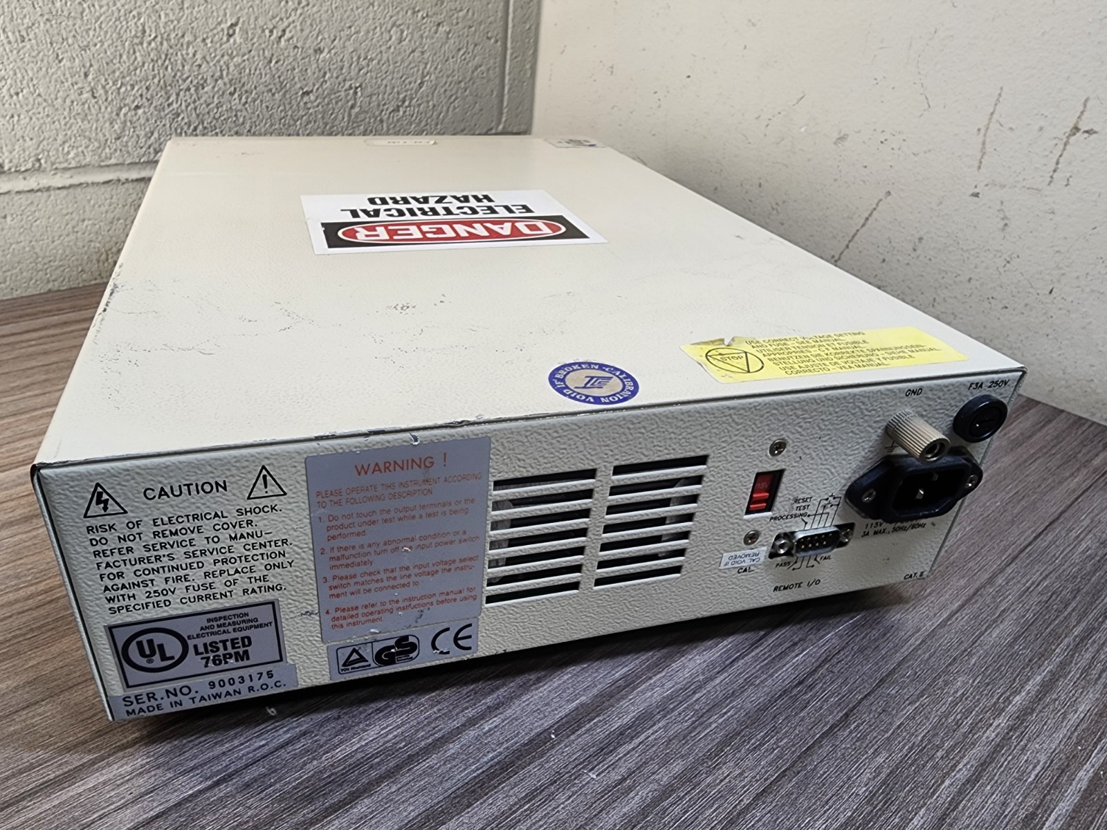 Associated Research HY•POT II 3500D AC Withstand Voltage Tester 5kV 12mA