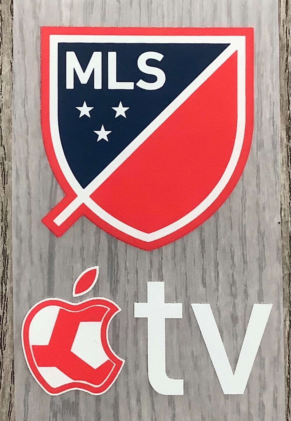 AMERICAN LEAGUE MLS SOCCER APPLE TV&SPONSOR IRON ON PATCHES