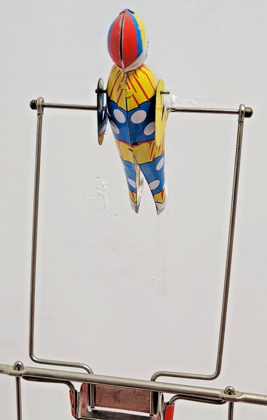 SCHYLLING TIN WIND UP TIK TAK ACROBOAT TOY