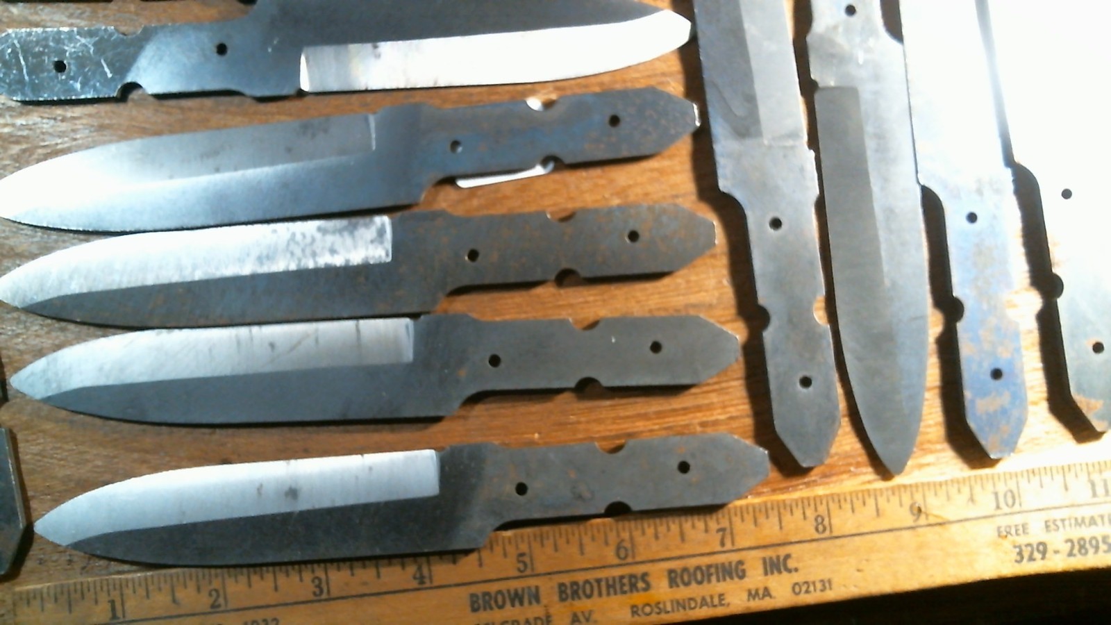 B5 12 High Carbon Steel Dagger Knife Blade Blank Colonial Knife USA 1 DOZEN