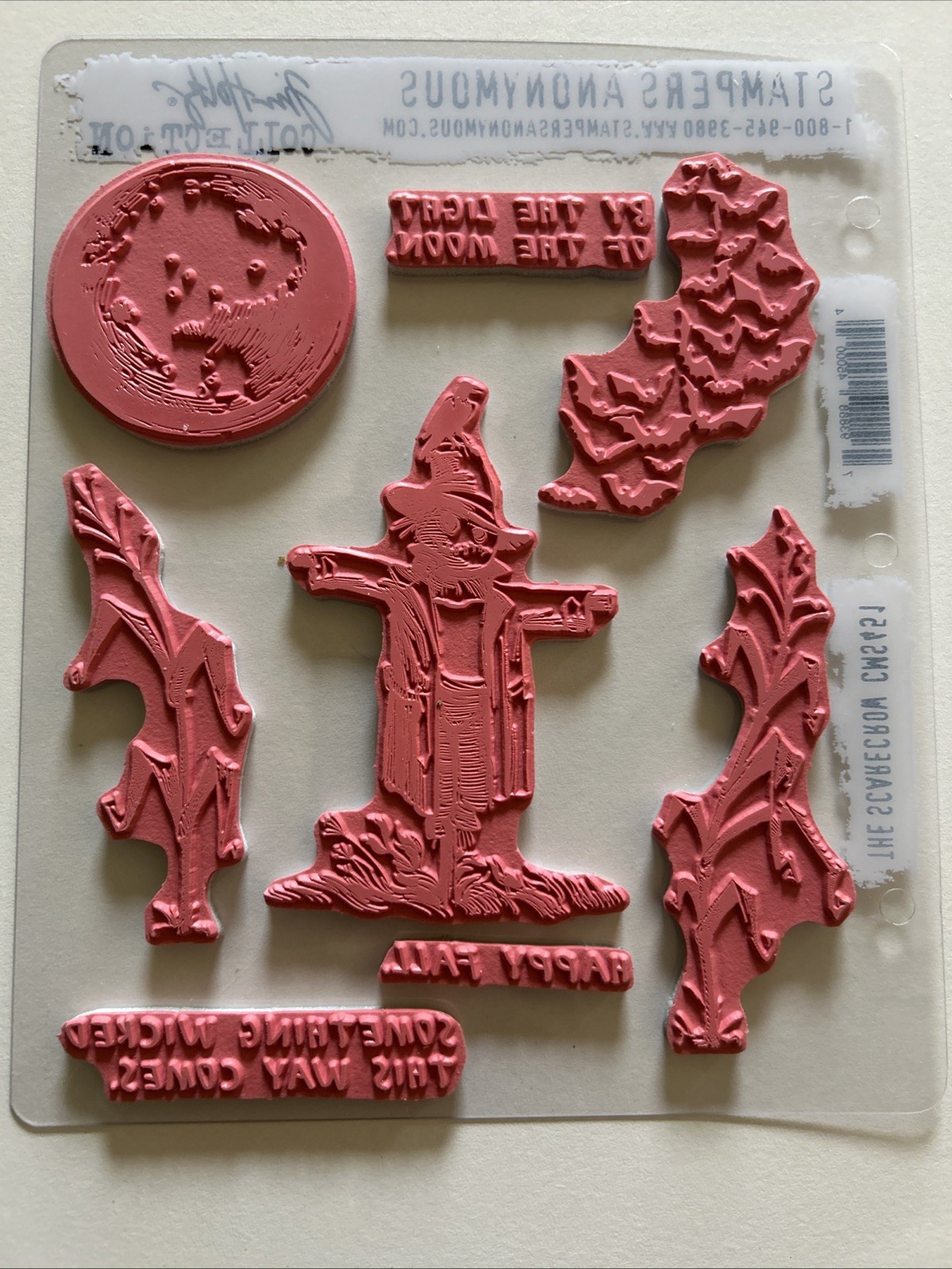 Tim Holtz Stampers Anonymous Pumpkinhead Halloween Scarecrow Unraveled 4 Sets