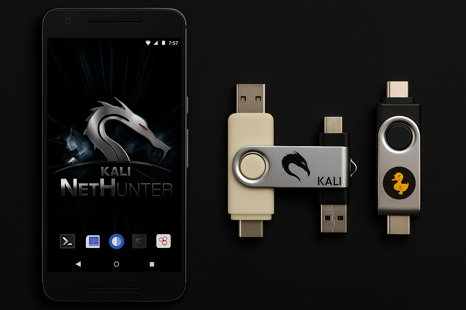 Ethical Hacking Kit – Pico Pi HID, Kali USB & Nexus 6P Kali NetHunter HacPhone