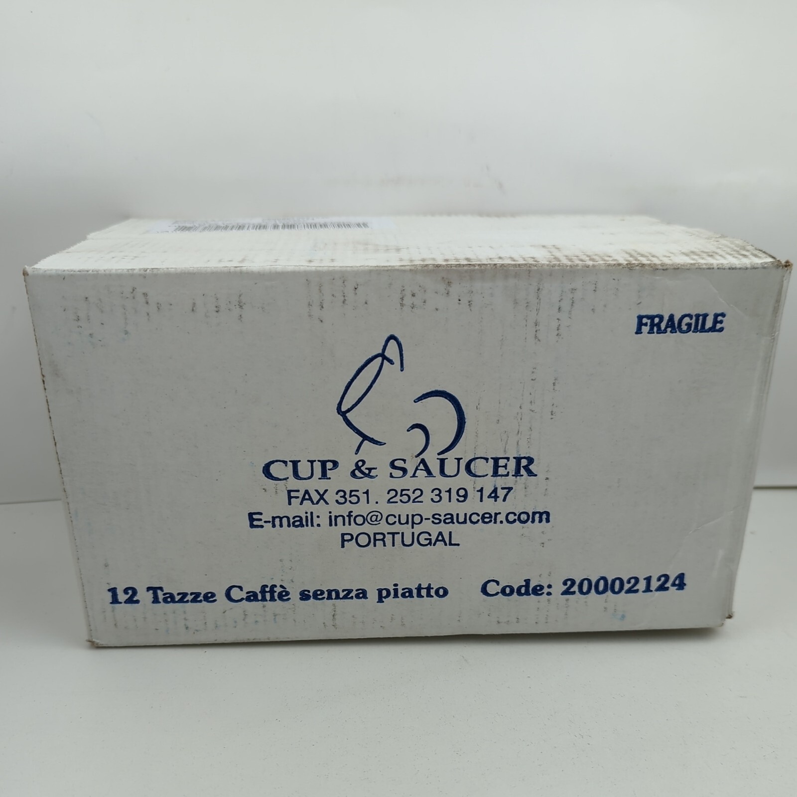 12 Lavazza Espresso Porcelain Coffee Demitasse 2" Cup Mug Blue Logo Tazze Caffe