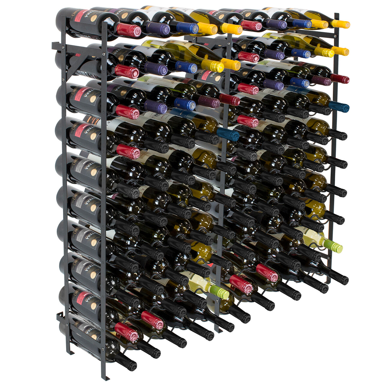Floor Stand Wine Rack -Upto 150 Bottle Large Capacity Free Standing Wine Storage