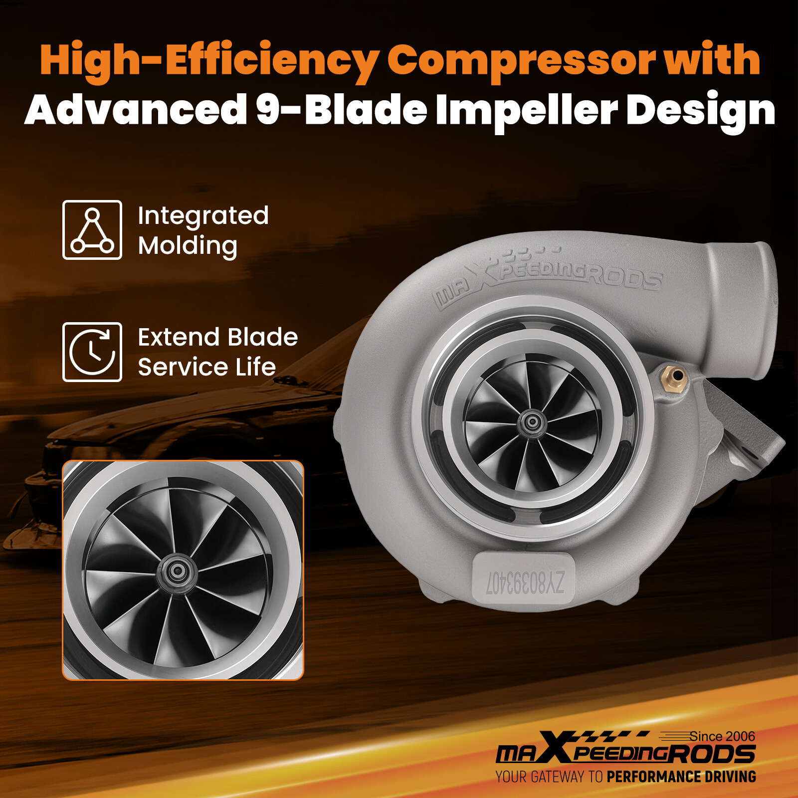 Upgrade Billet T3 V-Band GT3582 GT35 A/R .70 A/R .63 Turbo Up to 600BHP