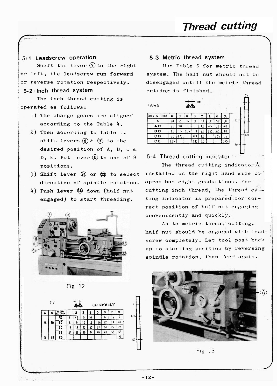 Victor Lathes Models 1640, 1660, 1680 Operation & Parts List Manual #1397