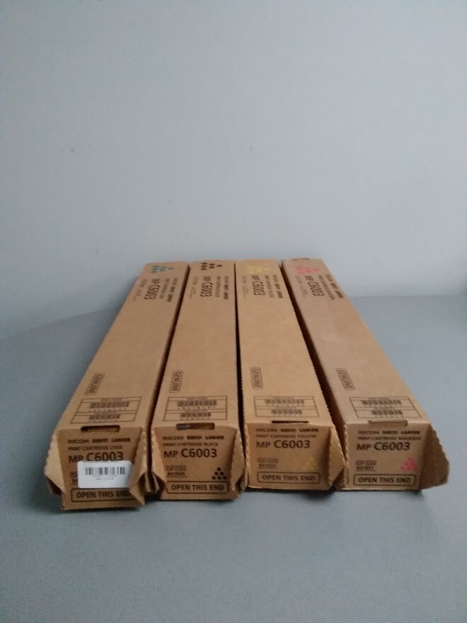 Ricoh MP C6003 Toner Cartridge Set Yellow Magenta Cyan Black