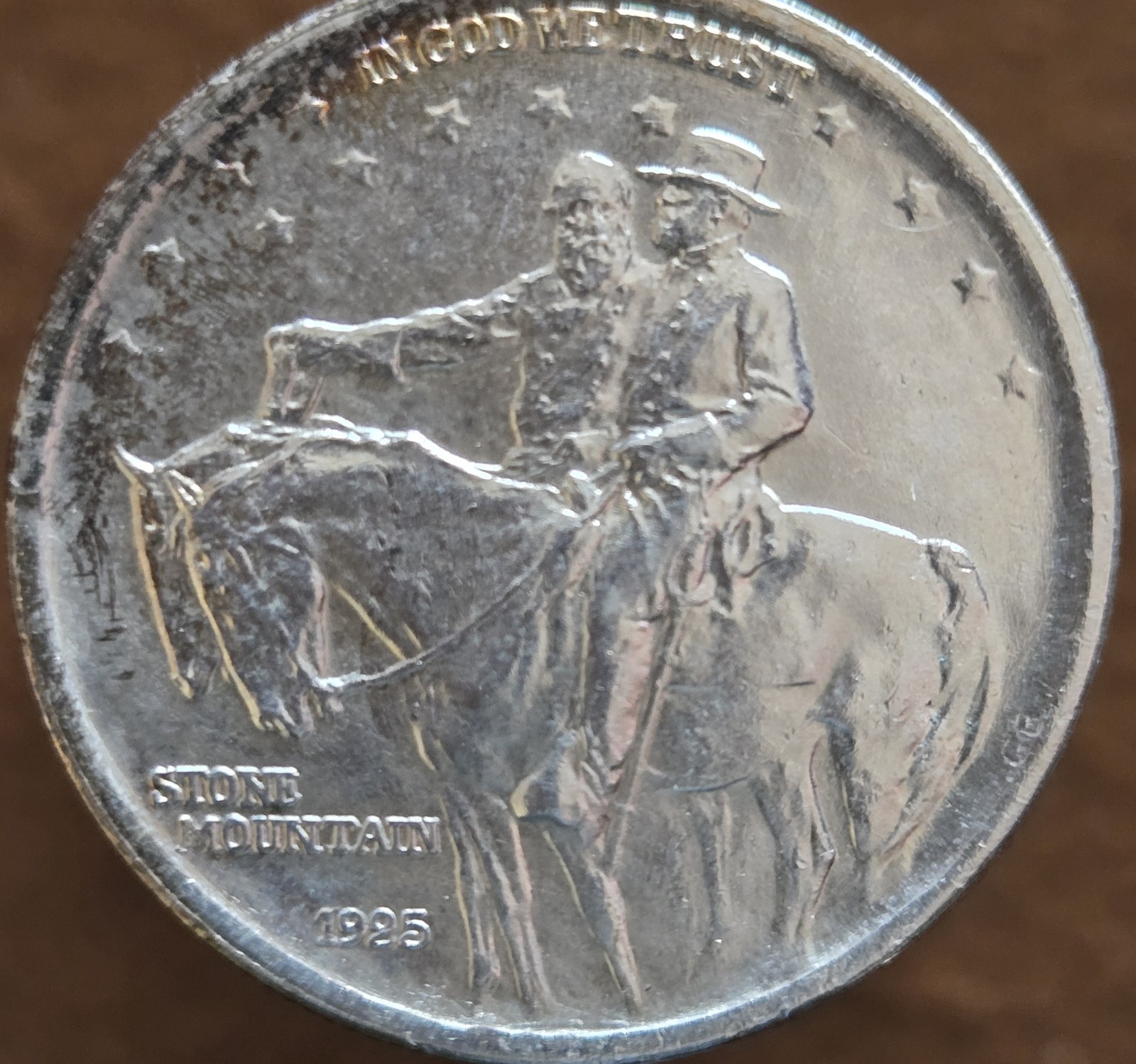 1925 Stone Mountain Commemorative Half Dollar Silver Coin 50C Uncertified