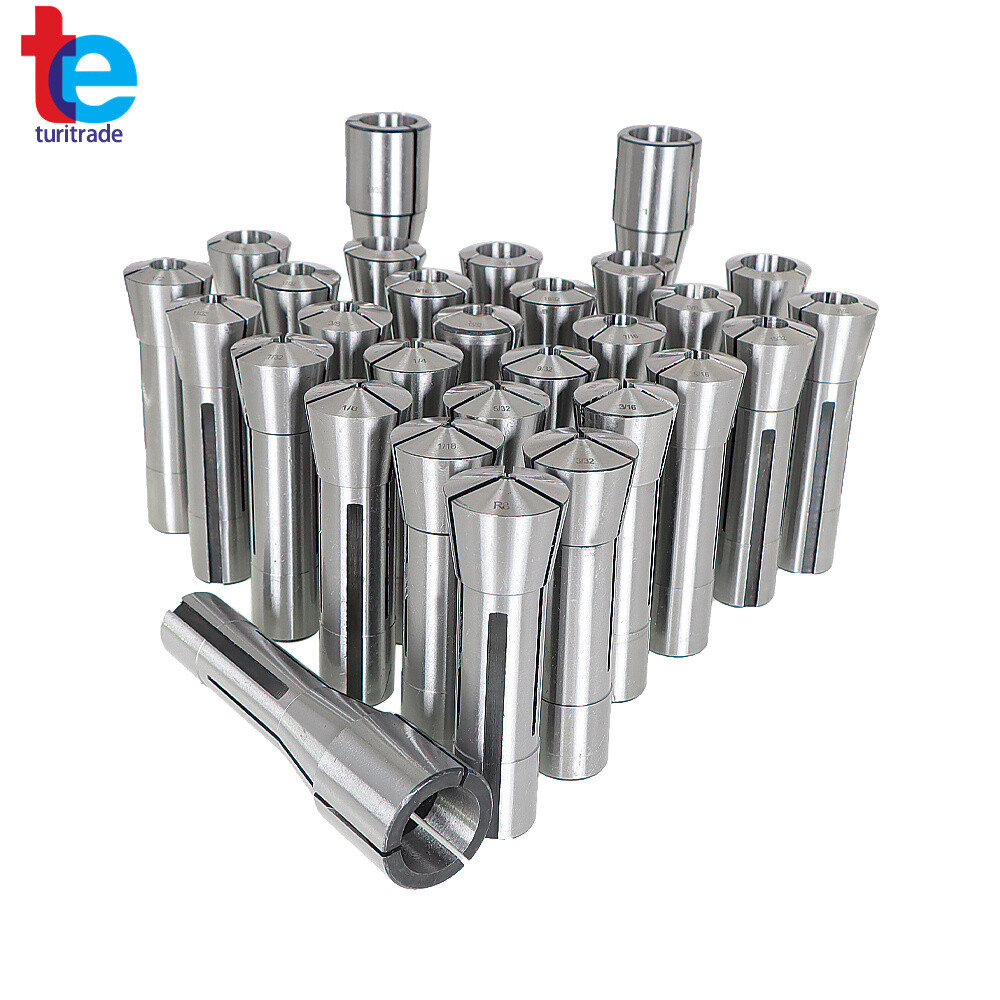 29Pcs R8 Spring Collet Set Fractional 1/32" To 1" High Precision for Bridgeport