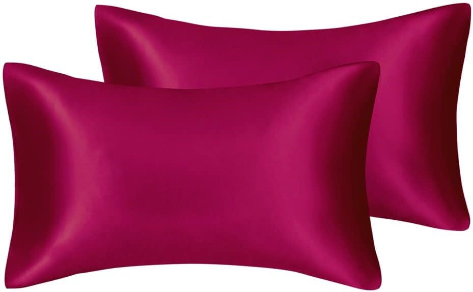 2 Satin Pillowcase with Zipper Silky Satin for Hair & Skin ALL COLORS ALL SIZES