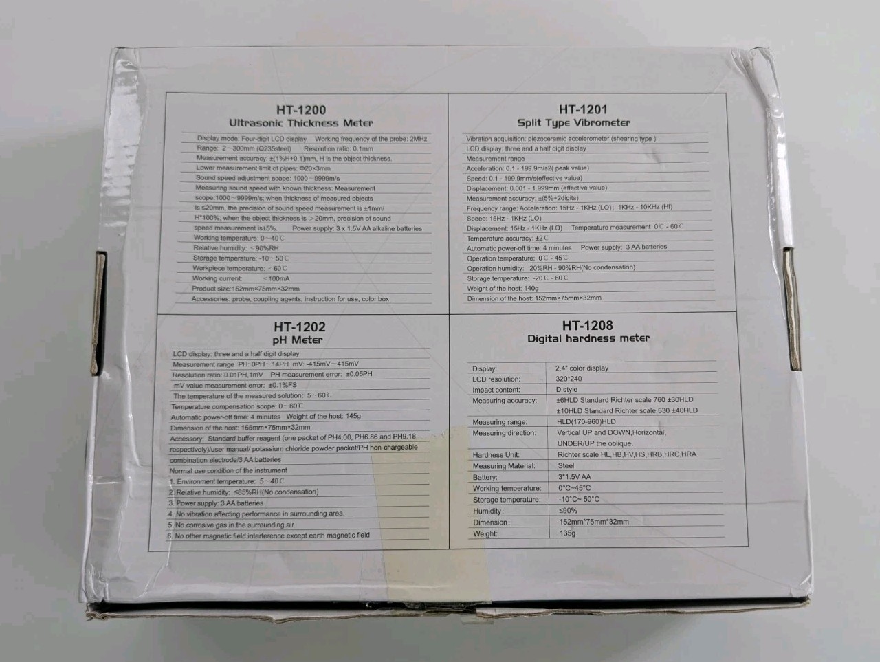 Digital TFT Screen Hardness Tester High Accuracy Hardness Meter Durometer HT1208