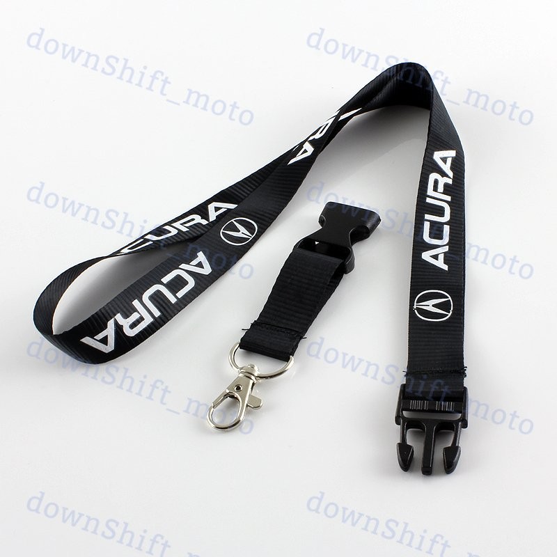 Keychain Lanyard Quick Release Key chain for Acura INTEGRA RSX TSX TL JDM  Black