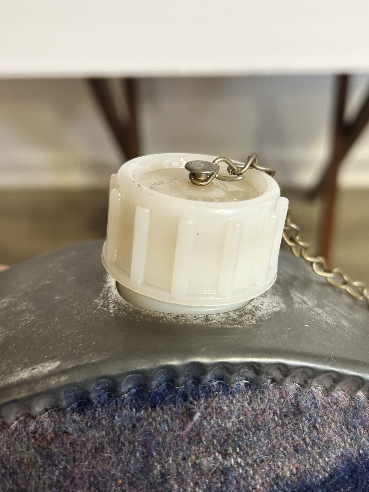 WOOL BLANKET COVERED VINTAGE METAL CANTEEN