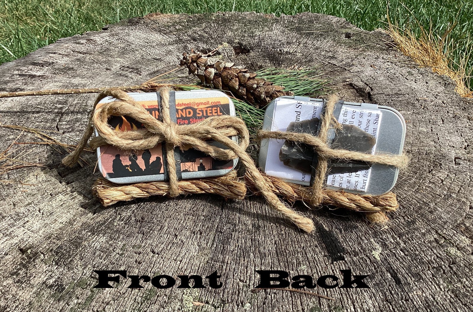 Complete English Flint and Steel Kit, Fire Starter W/ Flint Sharpener & Extras