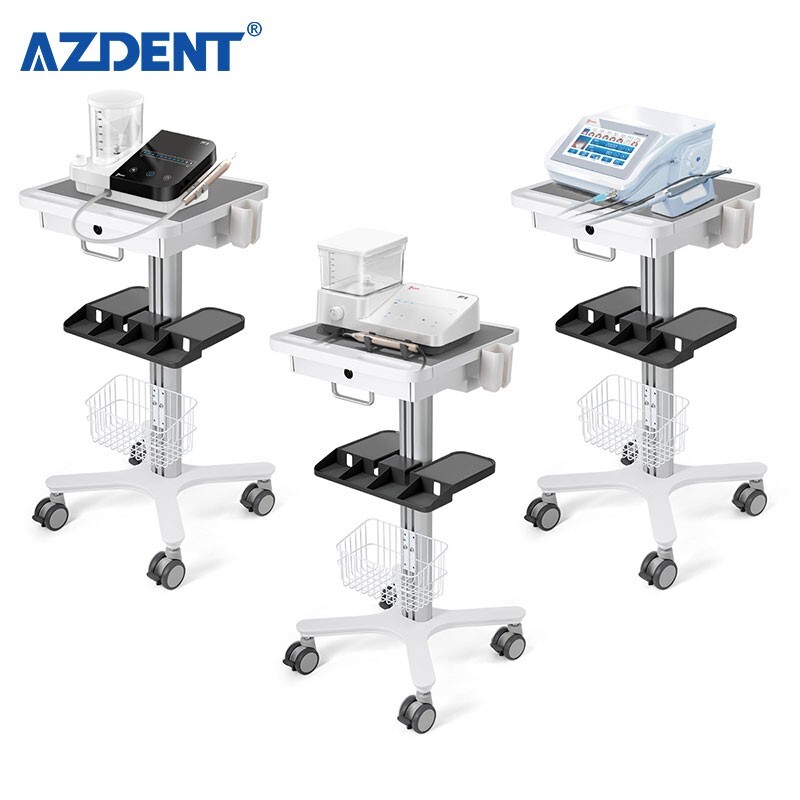 Dental Medical Endodontics Intraoral Scanner Cart Storage Trolley built-in plug
