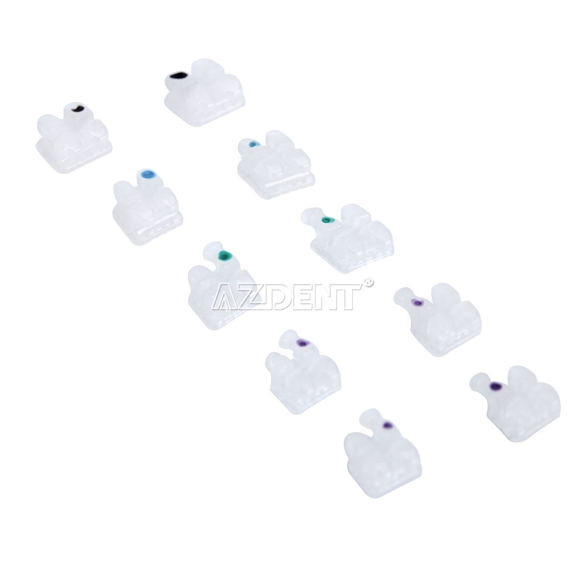 Dental Ortho Clear Bracket Monocrystalline Sapphire /Ceramic Braces Roth MBT 022