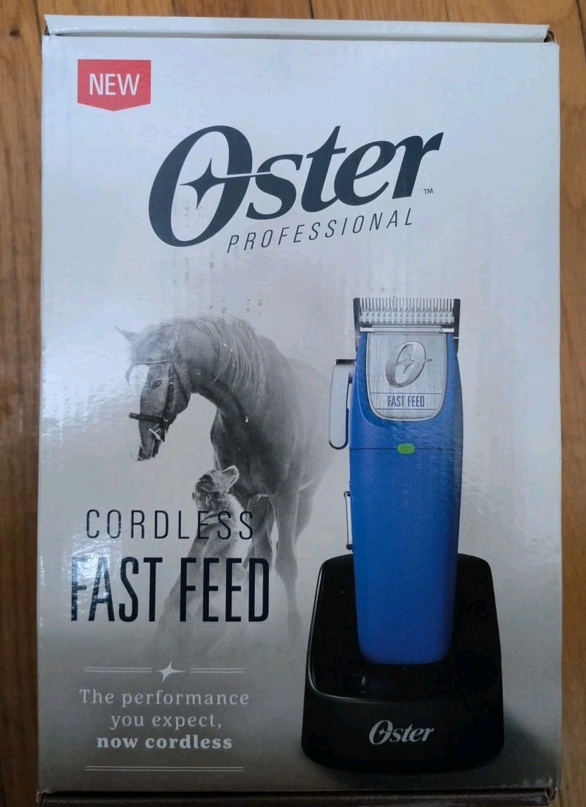 Oster Professional Cordless Fast Feed Hair Clipper – Blue – Barber Clipper