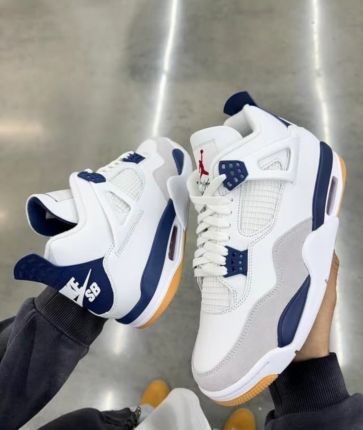 Jordan 4 Retro SB "Navy Blue" Men's Mid Top Basketball Shoes Size 7-12