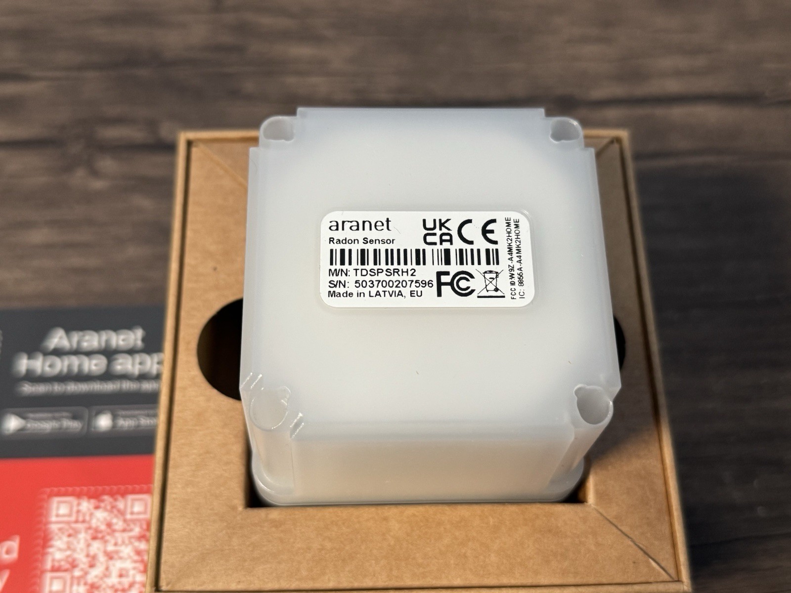 SAF Radon Detector Home 10-Min Measurement, Temperature Aranet Plus BRAND NEW