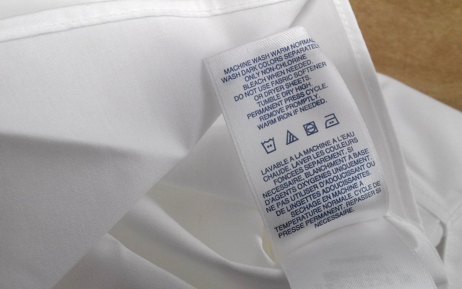 Lands' End Wrinkle Free Broadcloth Women's White Work Shirt Sz 4