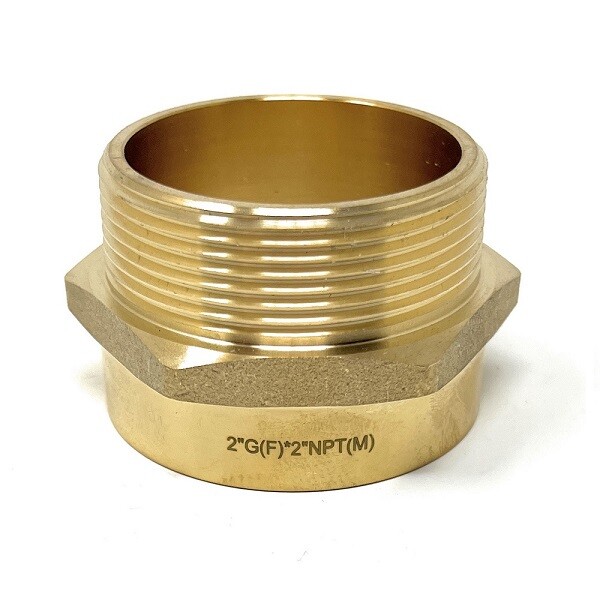 G Thread (Metric BSPP) Female to NPT Male Adapter - Lead-Free (2" x 2")