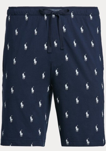 Ralph Lauren Polo Pony Pajama Shorts - Navy Blue - Medium