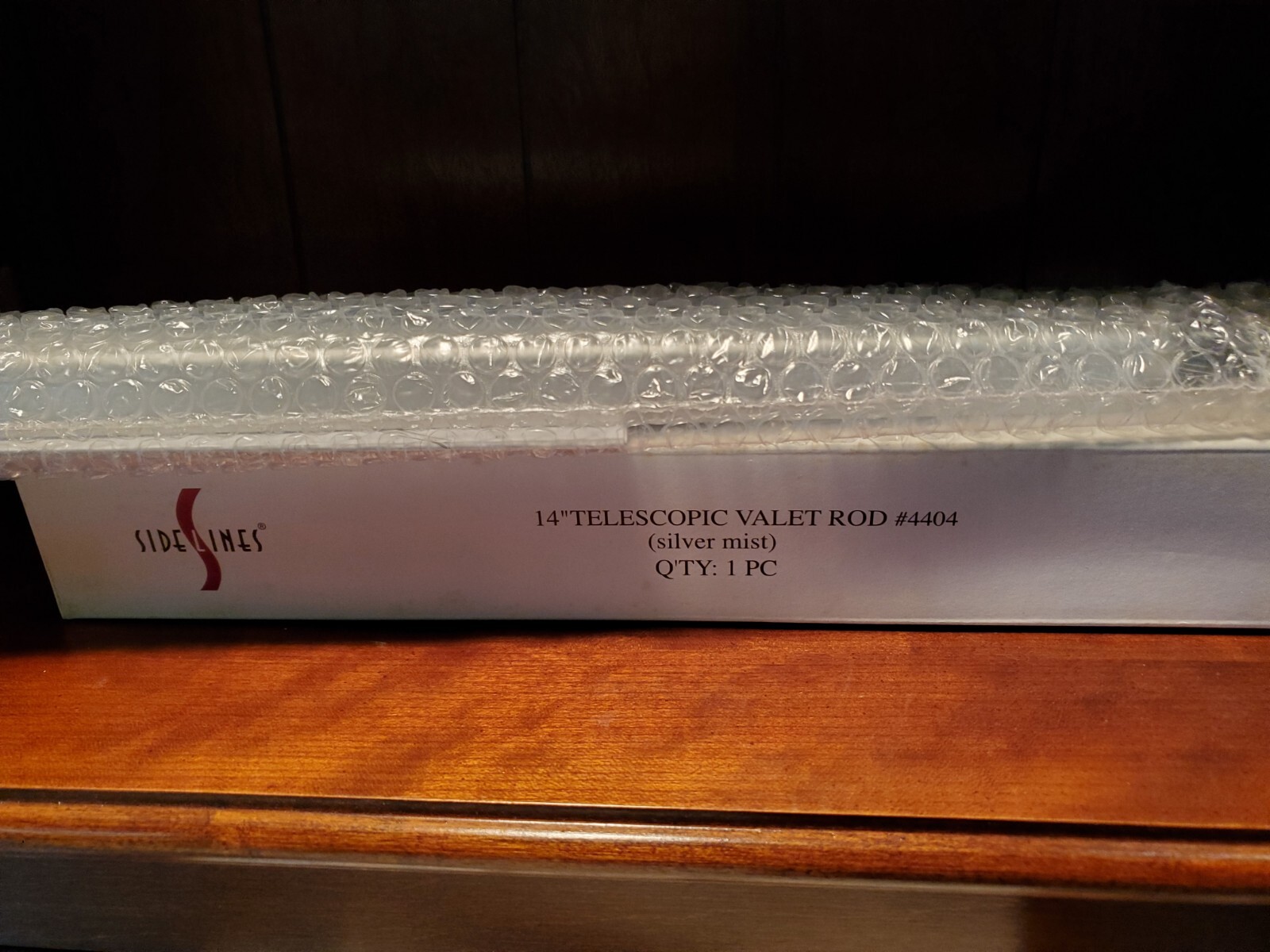 Sidelines 14" Telescoping Valet Rod Silver Mist Volume Discounts