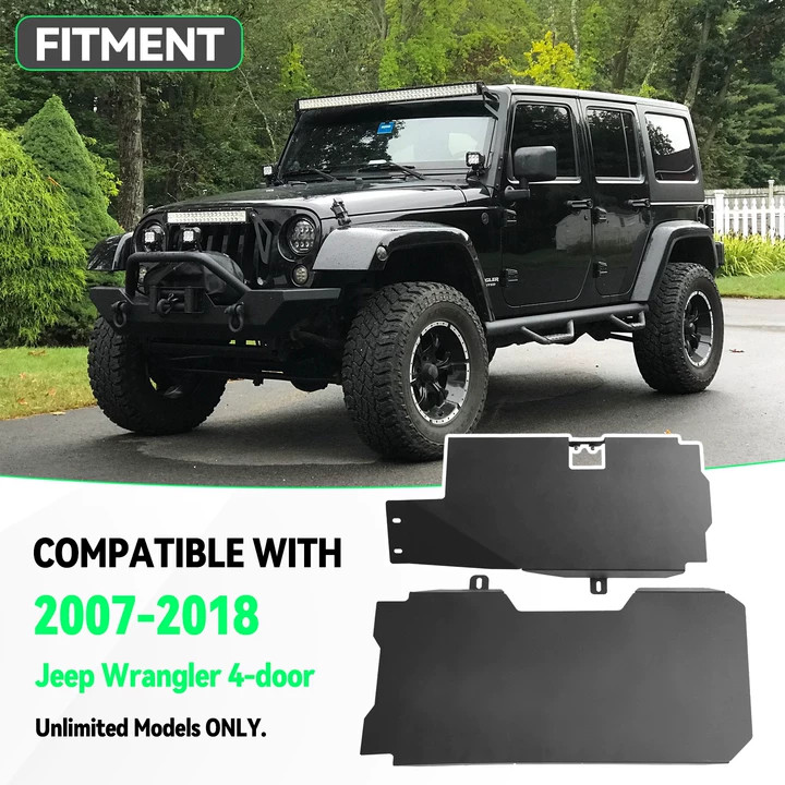 New Gas Tank Skid Plate Fuel Tank For 2007-2018 Jeep Wrangler JK 4WD 4Door Steel