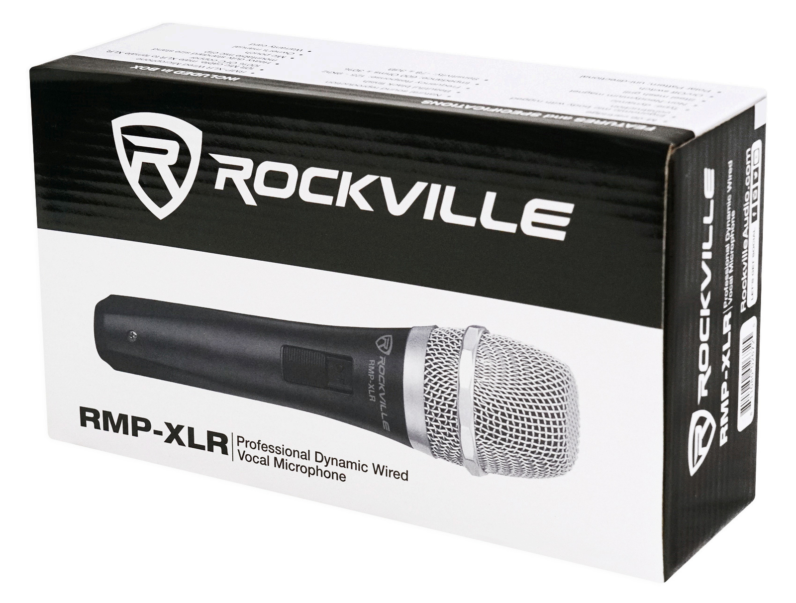 Rockville RMP-XLR Dynamic Cardioid Professional Microphone W/10' XLR Cable+Clip