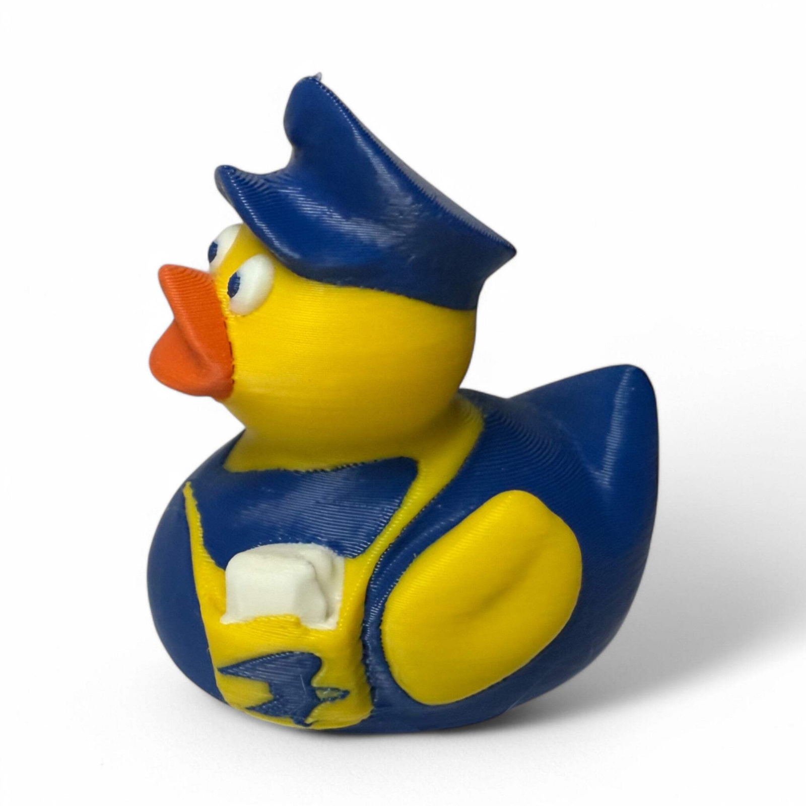 Mail Carrier Duck – 3D-Printed Postal Duck Toy with Cap & Bag