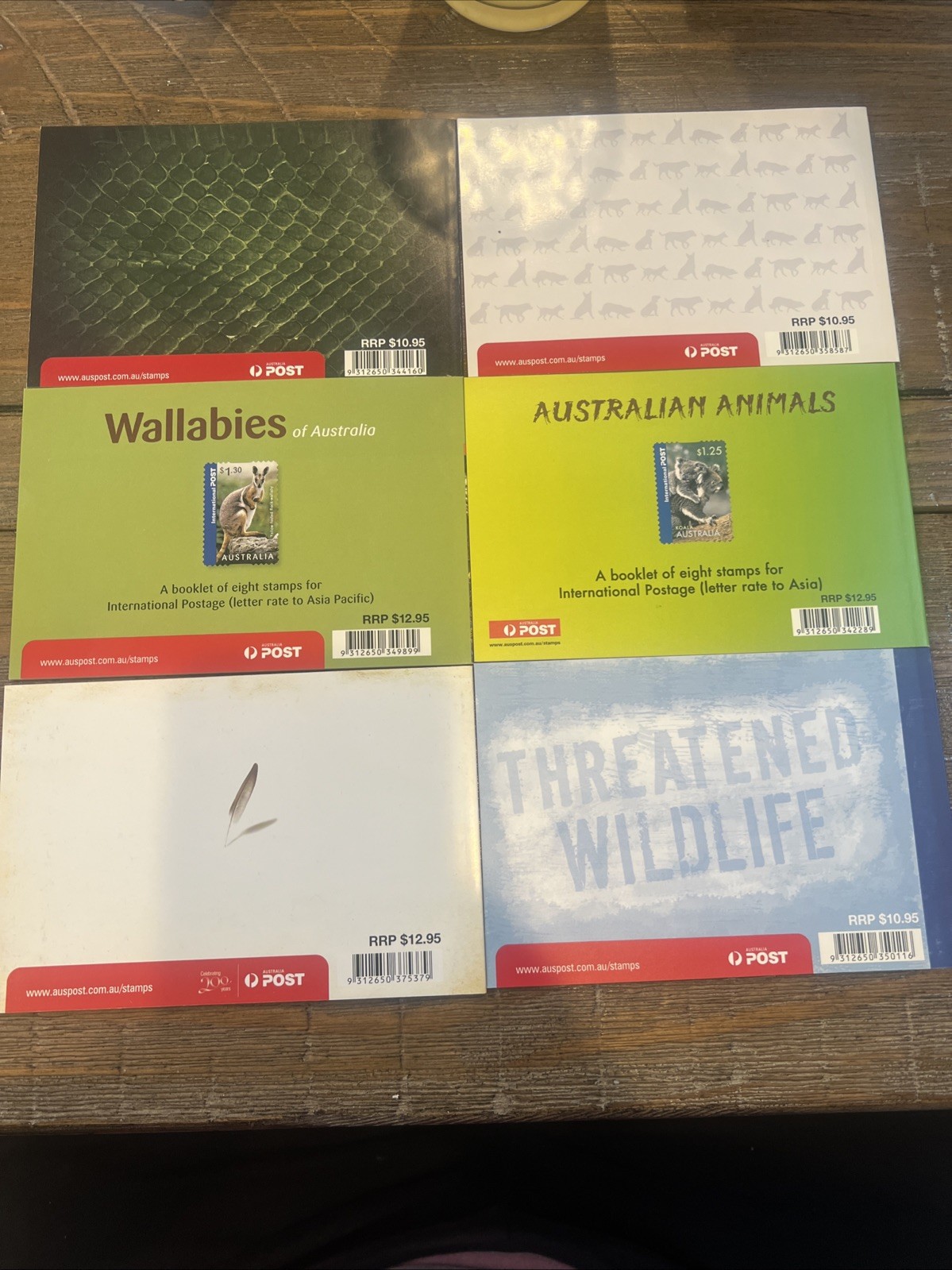 Lot Of 6: Australia Prestige: Dogs, Dangerous Aussies, Wallabies, Birds, Etc.