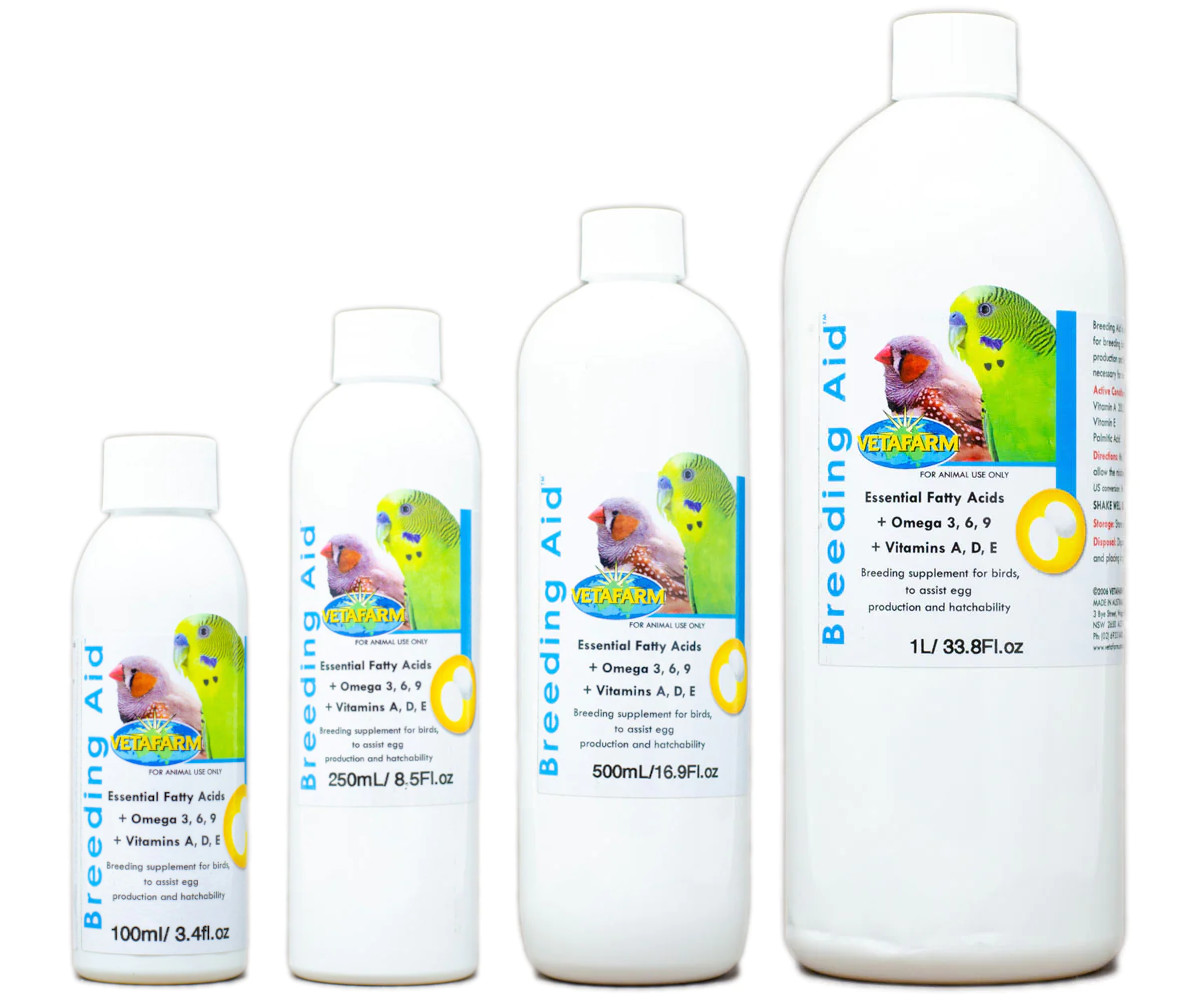 Vetafarm Breeding Aid Bird Supplement - Boosts Egg Production (4 Sizes)