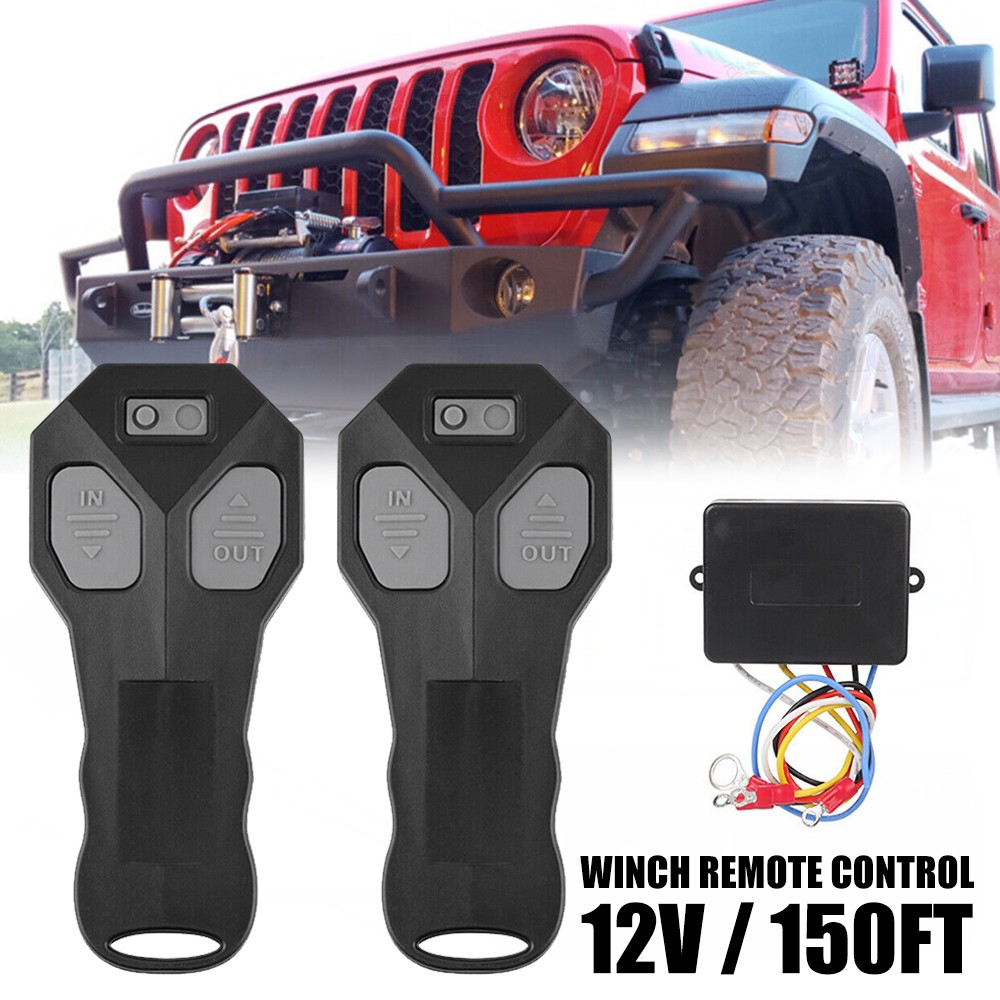 Wireless Winch Remote Control Kit for Jeep Truck ATV SUV 12V Switch Handsset NEW