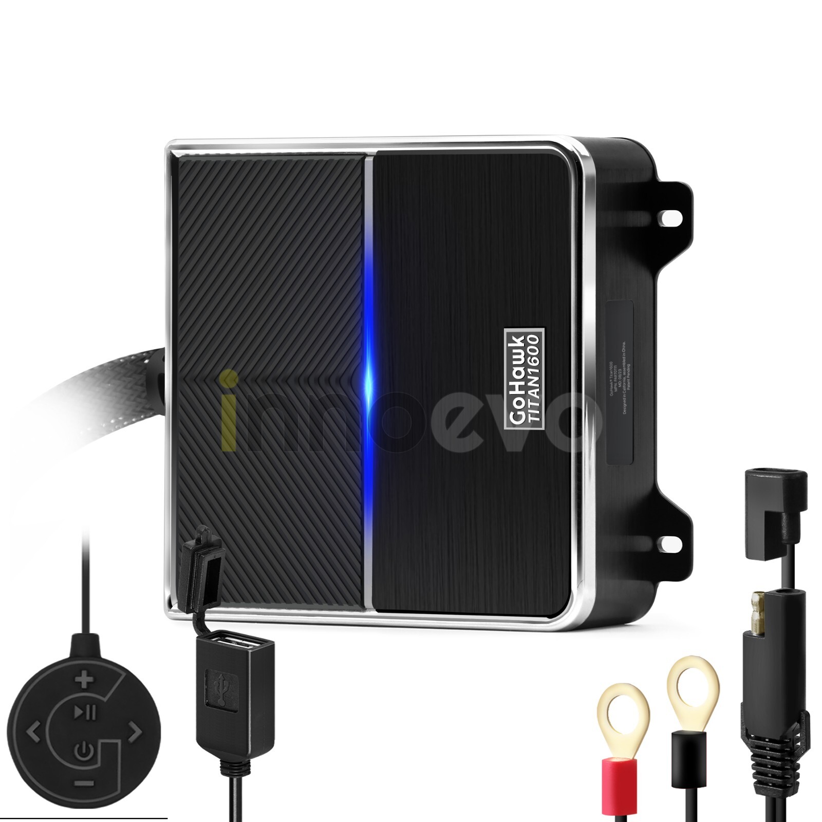 Waterproof Amplifier Motorcycle UTV Bluetooth 4.1 Ch Audio Stereo Radio System