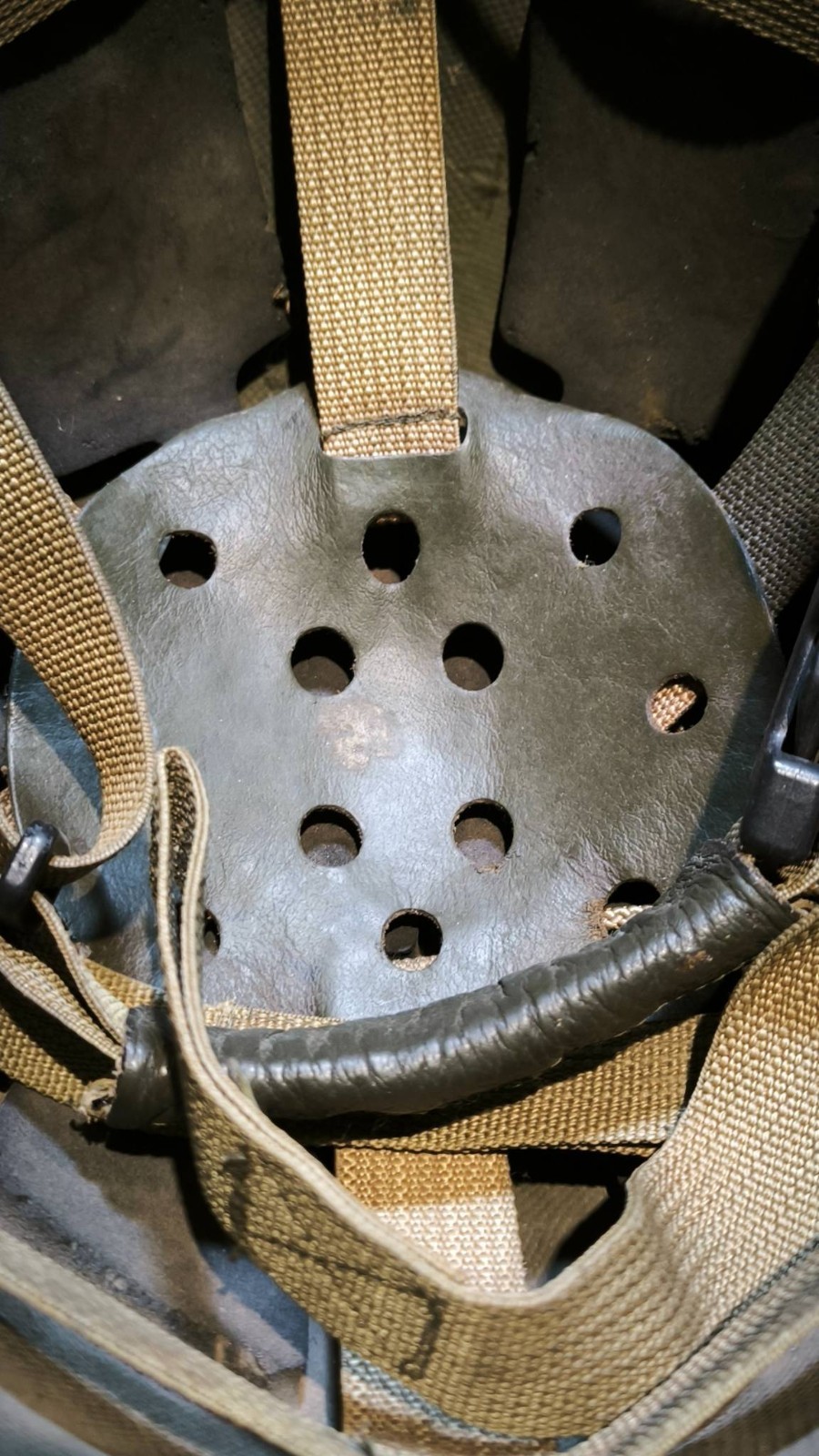 Original helmet of a Russian soldier. Donetsk region, Ukraine
