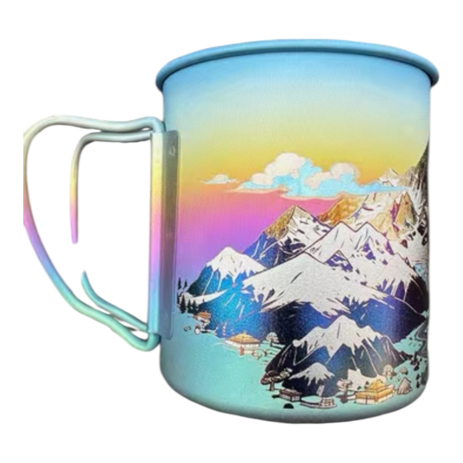 Snow Peak Titanium Mug 450ml Custom Design Camping Cup Ultralight